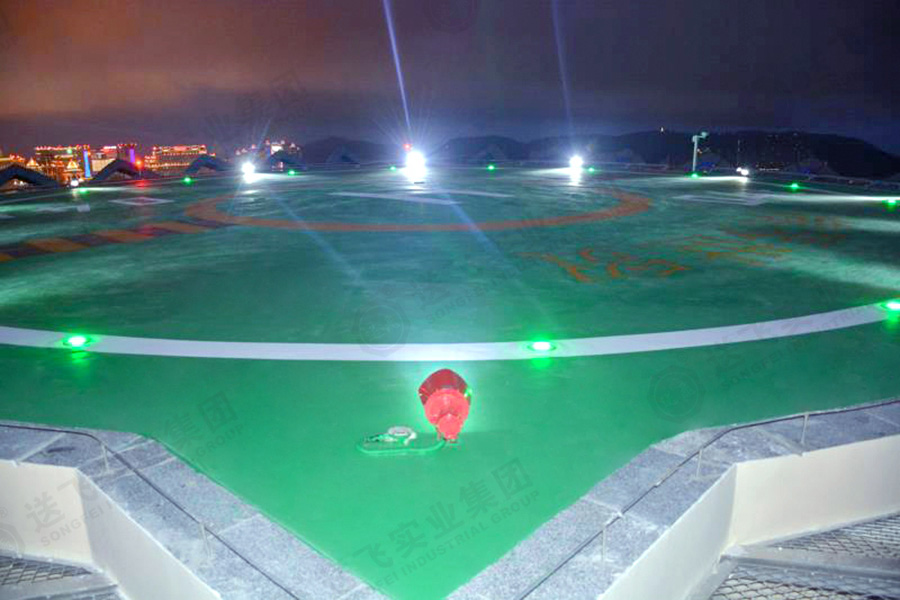 广东珠海▪横琴国贸大厦 屋顶直升机坪灯光图